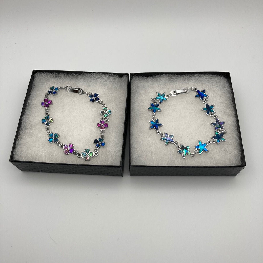 Unbranded Bracelet Women's Silver Tone Multicolor Flower Star Costume Jewelry‎
